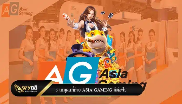 5 เหตุผลที่ค่าย asia gaming มีดีอะไร